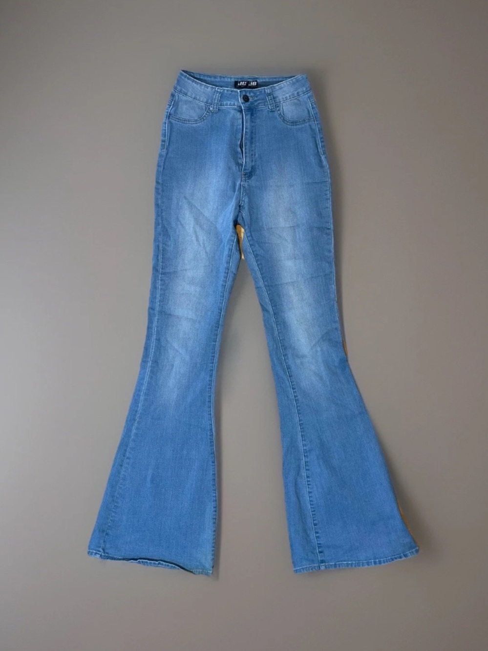JC & JQ Light Blue Flare Bell Bottom Jeans Size M 23x34 Good Condition